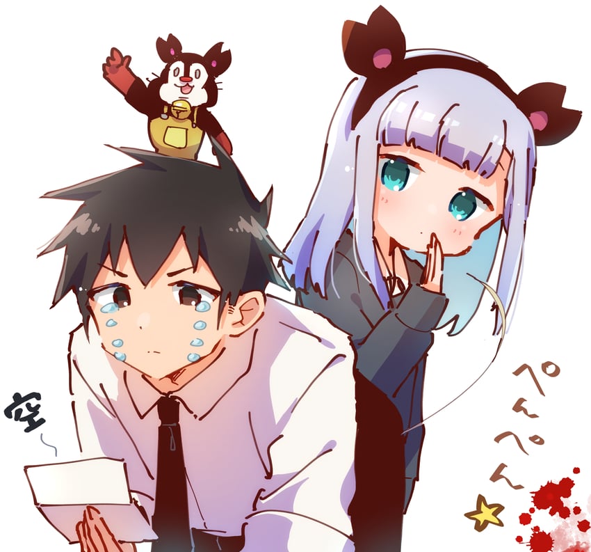 aharen reina and matsuboshi raidou (aharen-san wa hakarenai) drawn by nyaa_(nnekoron)