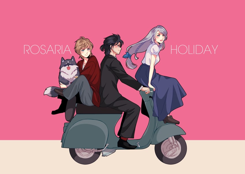 clive rosfield, jill warrick, joshua rosfield, and torgal (final fantasy and 1 more) drawn by babigonice