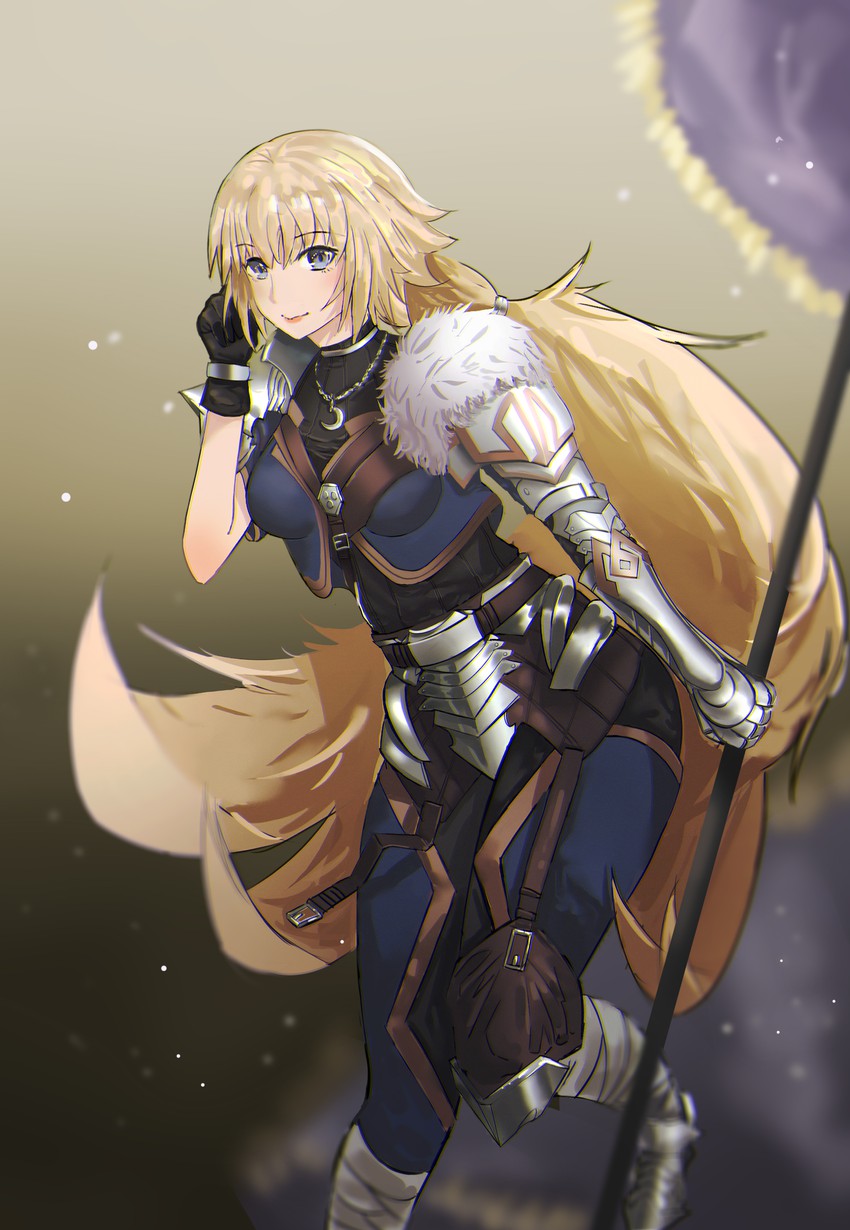 jeanne d'arc and cu chulainn (fate and 3 more) drawn by blacloud