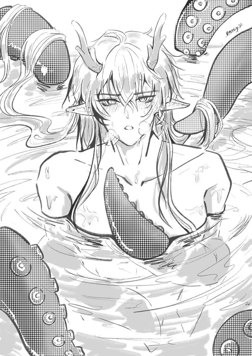 dan heng (honkai and 1 more) drawn by darcyplus