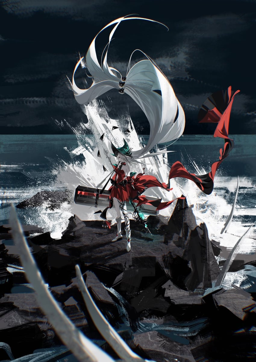 skadi and skadi the corrupting heart (arknights) drawn by sd2190392804