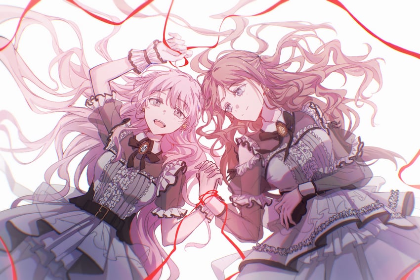 chihaya anon and nagasaki soyo (bang dream! and 1 more) drawn by muonrei00