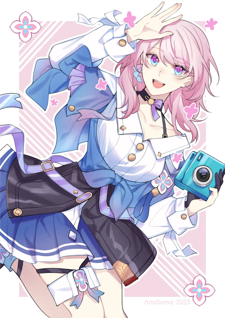march 7th (honkai and 1 more) drawn by aria_sama