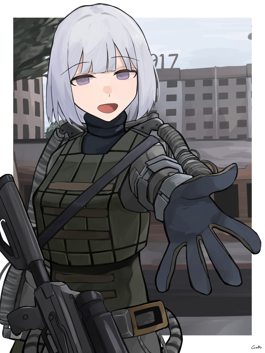 rpk-16 (girls' frontline and 1 more) drawn by gamryous