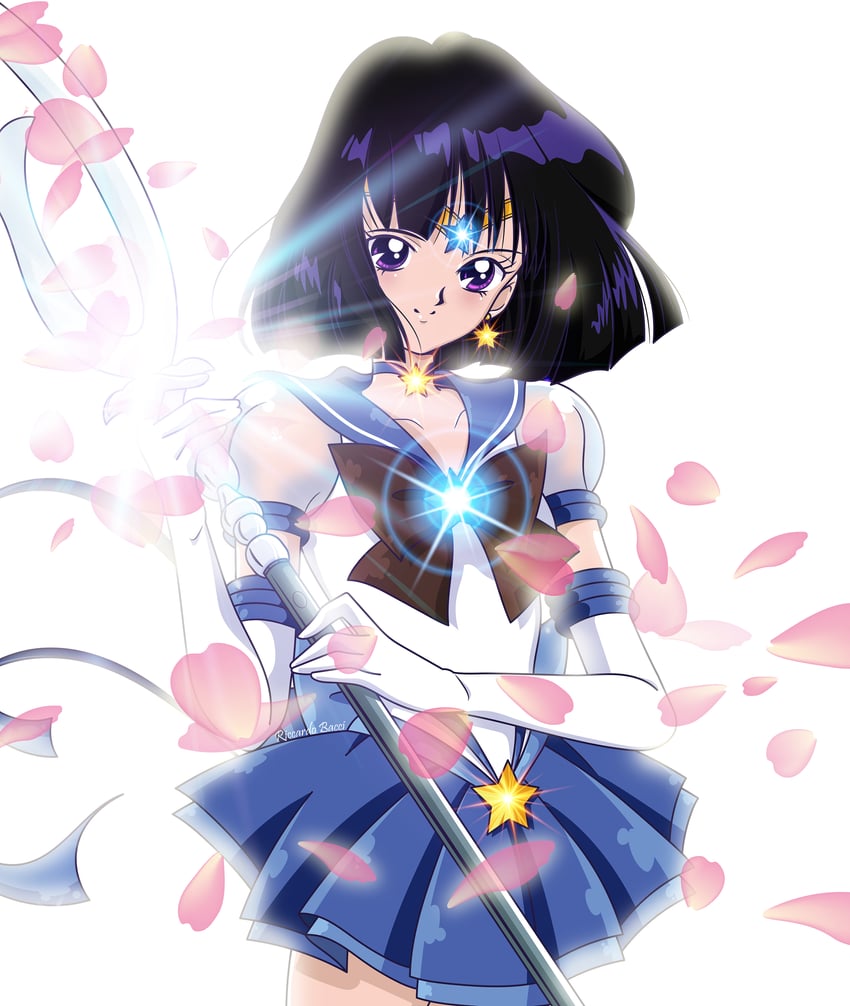tomoe hotaru, sailor saturn, and super sailor saturn (bishoujo senshi sailor moon and 2 more) drawn by riccardo_bacci