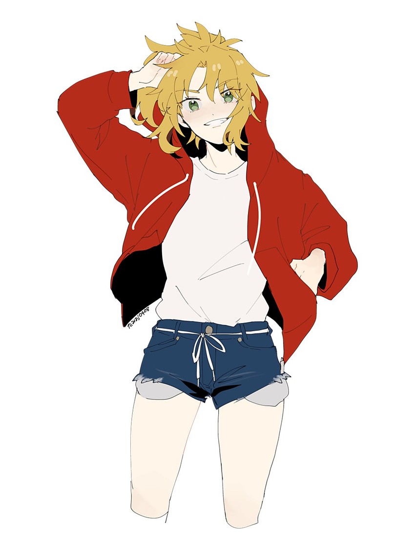 mordred (fate and 2 more) drawn by oretamio