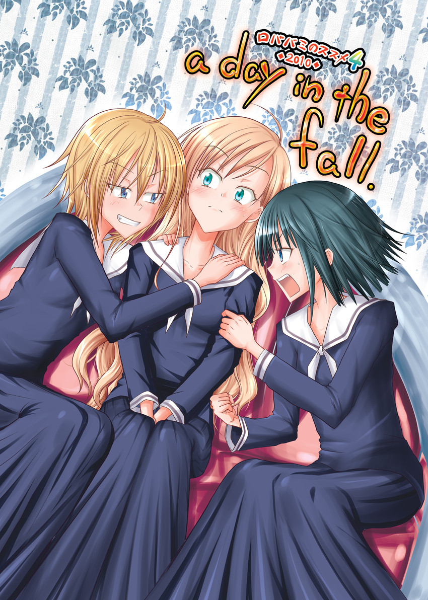 toudou shimako, nijou noriko, and satou sei (maria-sama ga miteru) drawn by shirotae_(robamimi)