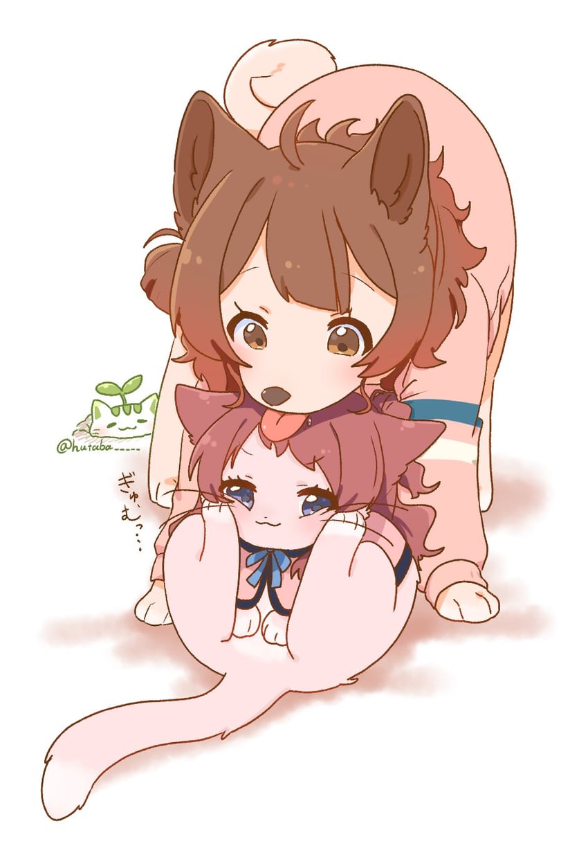 hanami ume and hanami saki (idolmaster and 1 more) drawn by hutaba