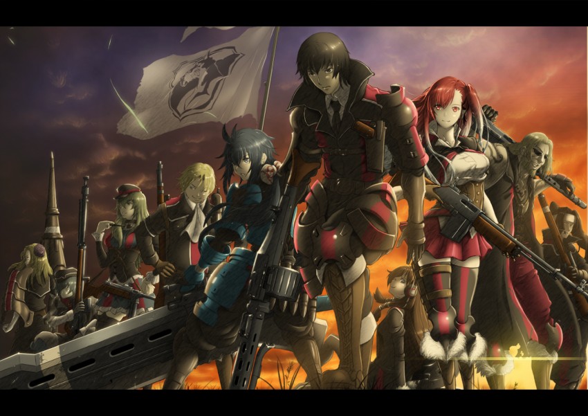 riela marcellis, imca, kurt irving, carisa contzen, margit ravelli, and 5 more (senjou no valkyria and 1 more) drawn by banjoo
