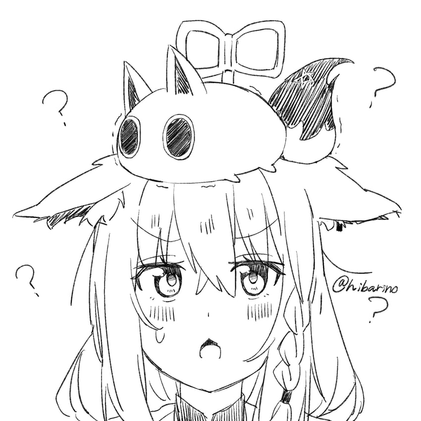 shirakami fubuki and nejima kitsune (hololive) drawn by hibarino_tuyuri
