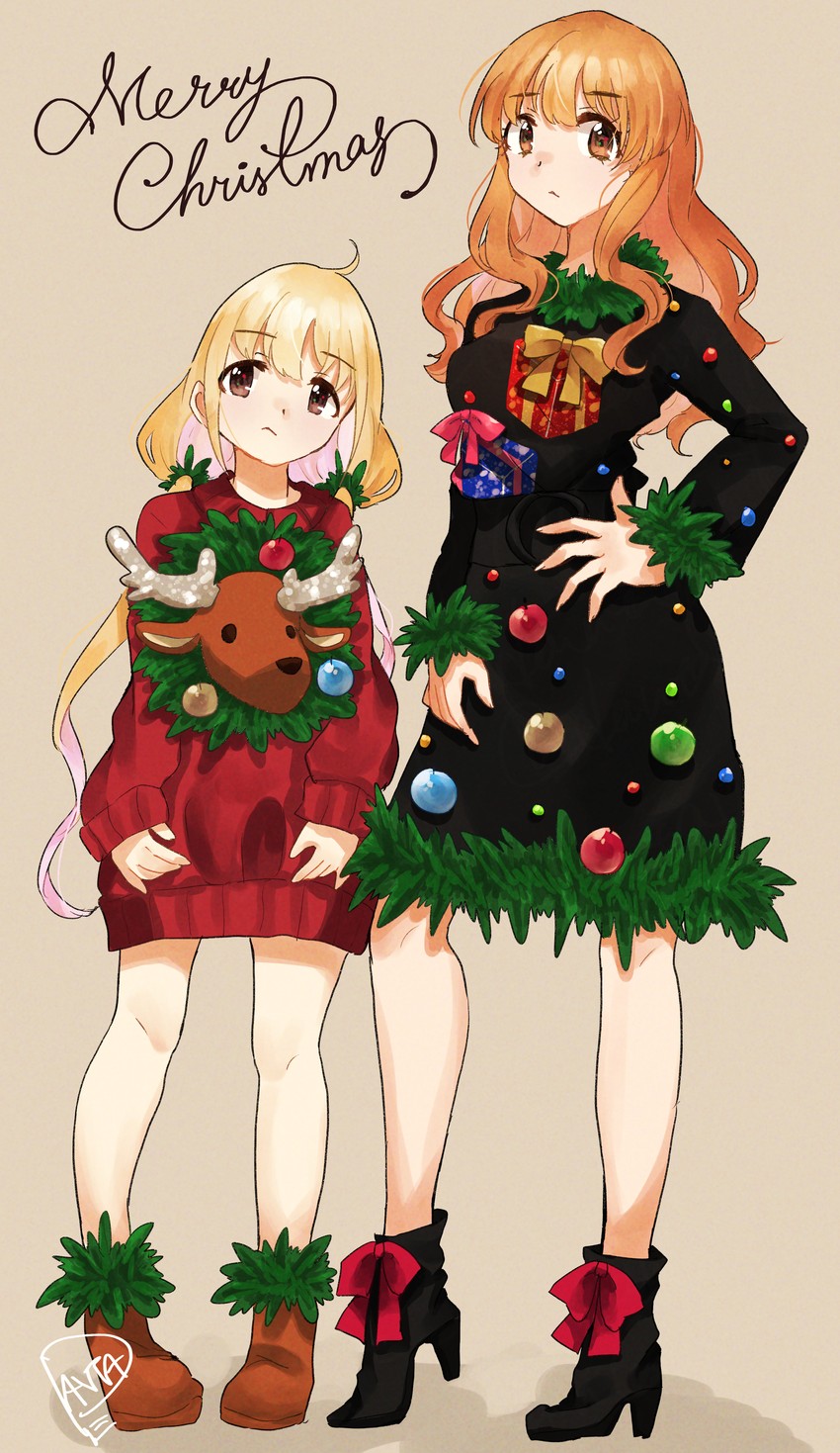 futaba anzu and moroboshi kirari (idolmaster and 1 more) drawn by dantape