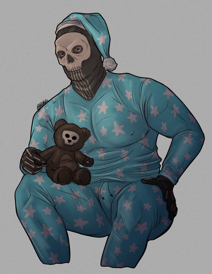 ghost (call of duty and 1 more) drawn by notneiie