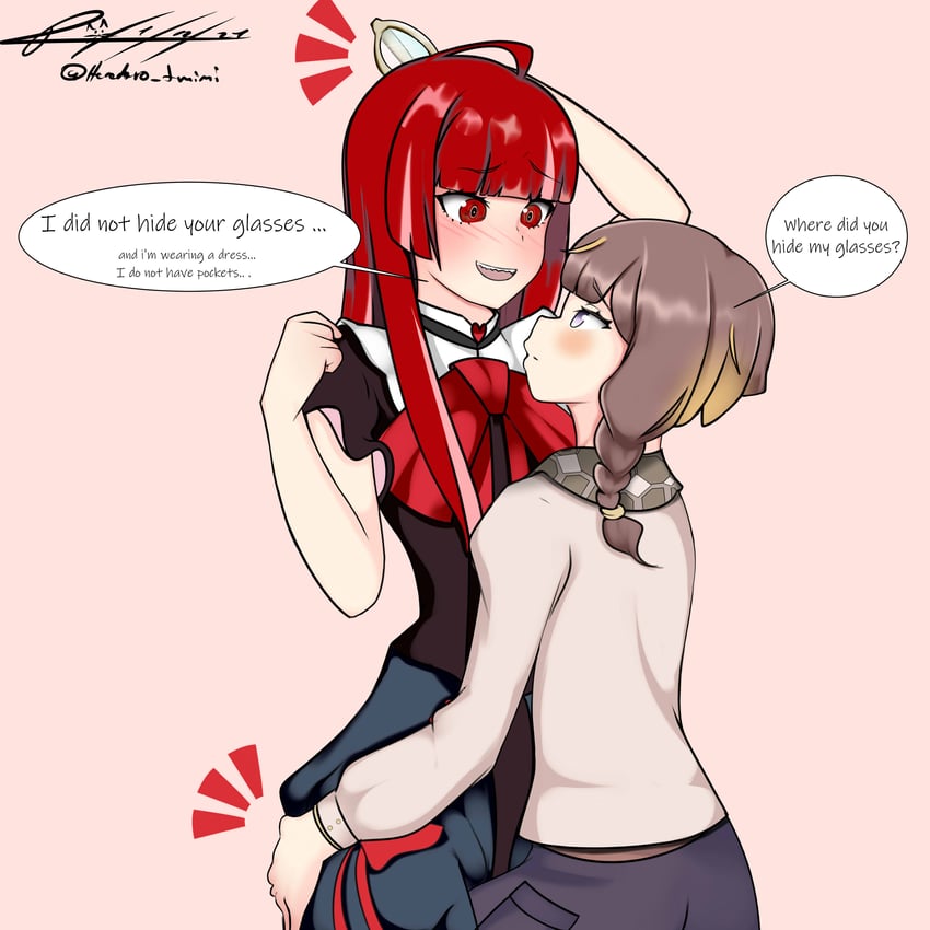 kureiji ollie, anya melfissa, and olivia (hololive and 1 more) drawn by t-mimi