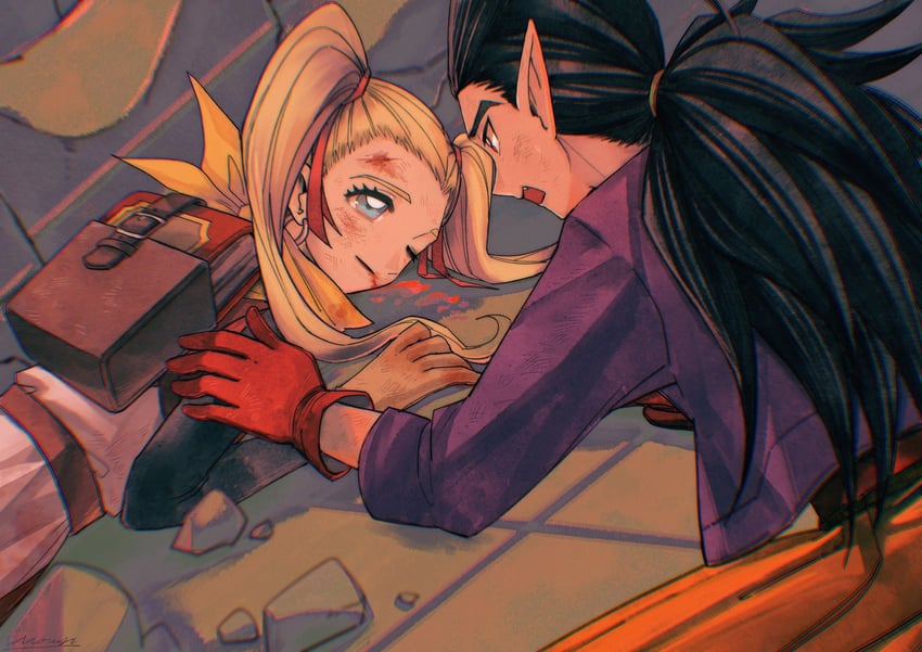 sidoh and female builder (dragon quest and 1 more) drawn by mouyi
