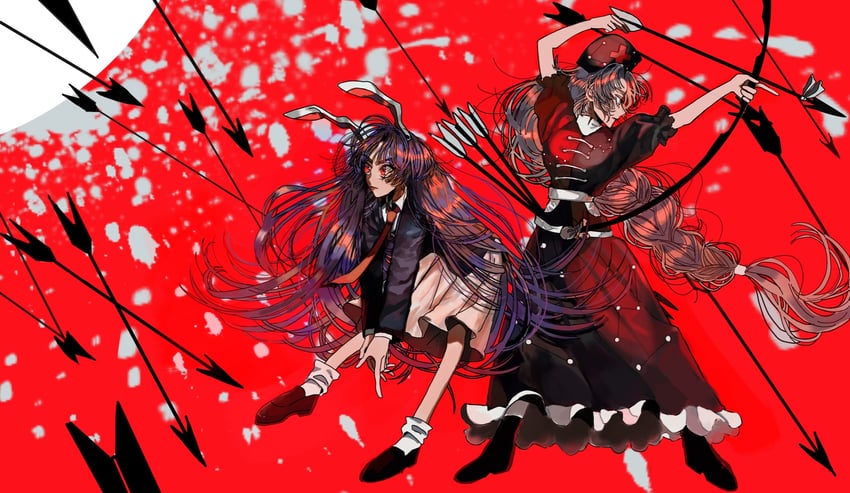 reisen udongein inaba and yagokoro eirin (touhou) drawn by sizuo_1997619