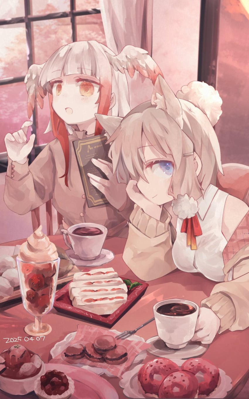 japanese crested ibis and alpaca suri (kemono friends) drawn by nanana_(nanana_iz)