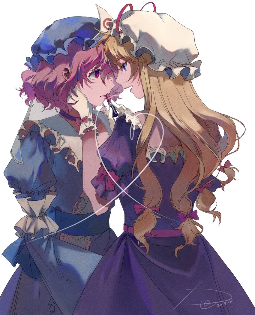 yakumo yukari and saigyouji yuyuko (touhou) drawn by xianyu_liang