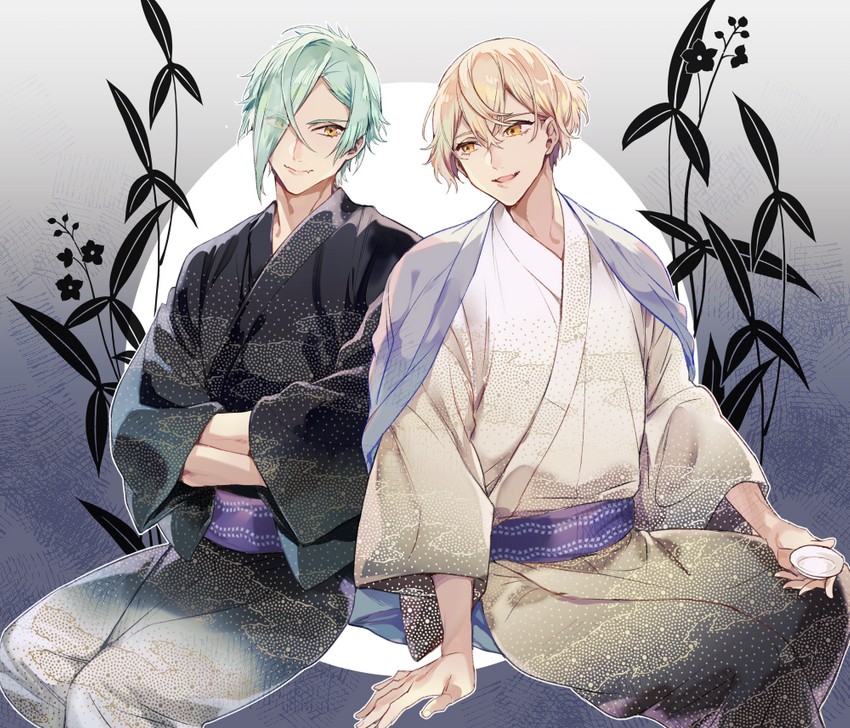higekiri and hizamaru (touken ranbu) drawn by kuroemon