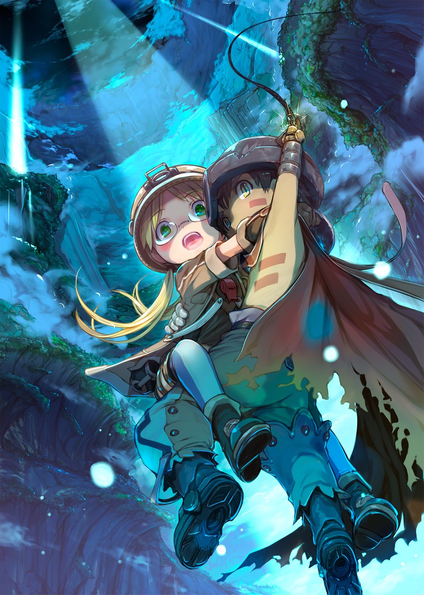 reg and riko (made in abyss) drawn by mikazuki_akira!
