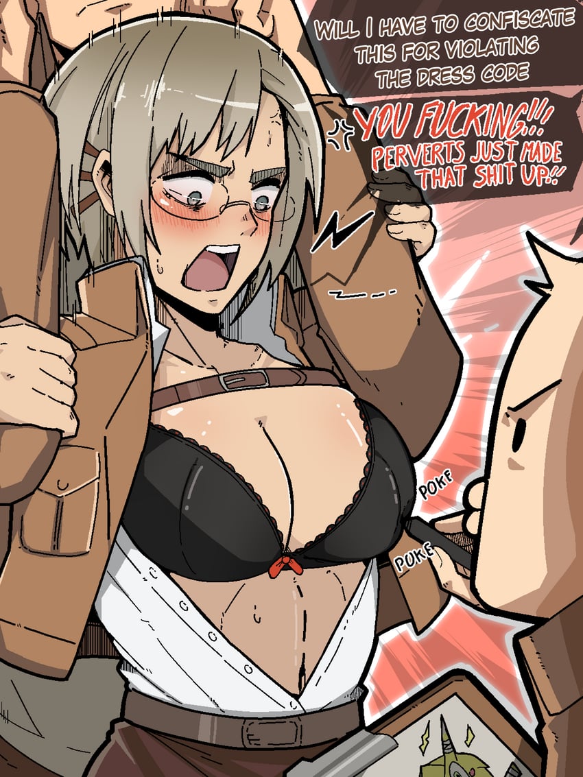 rico brzenska and sonichu (shingeki no kyojin) drawn by mark_gavatino