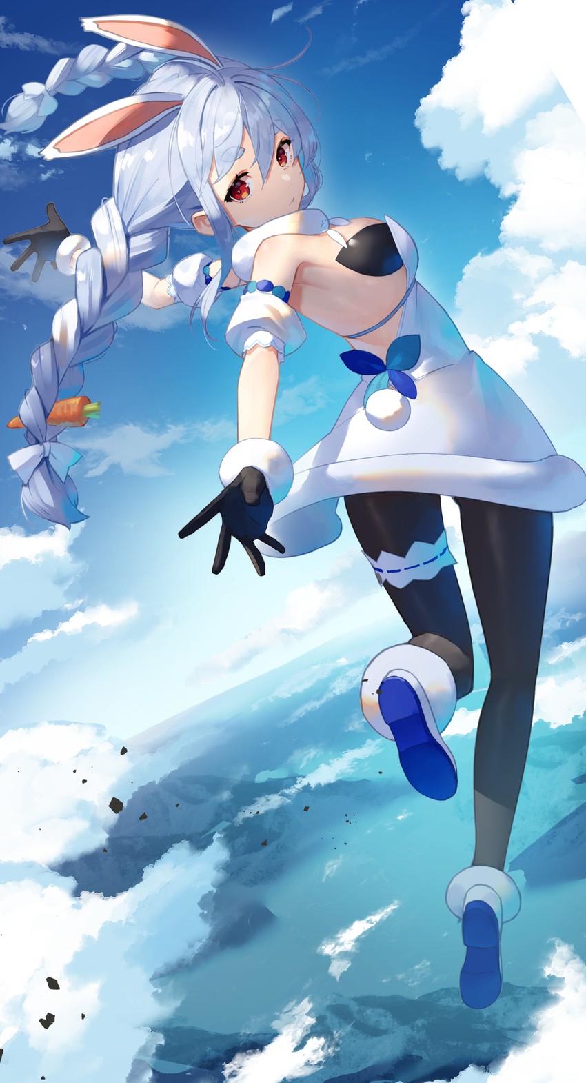 usada pekora and don-chan (hololive) drawn by scottie_(phantom2)