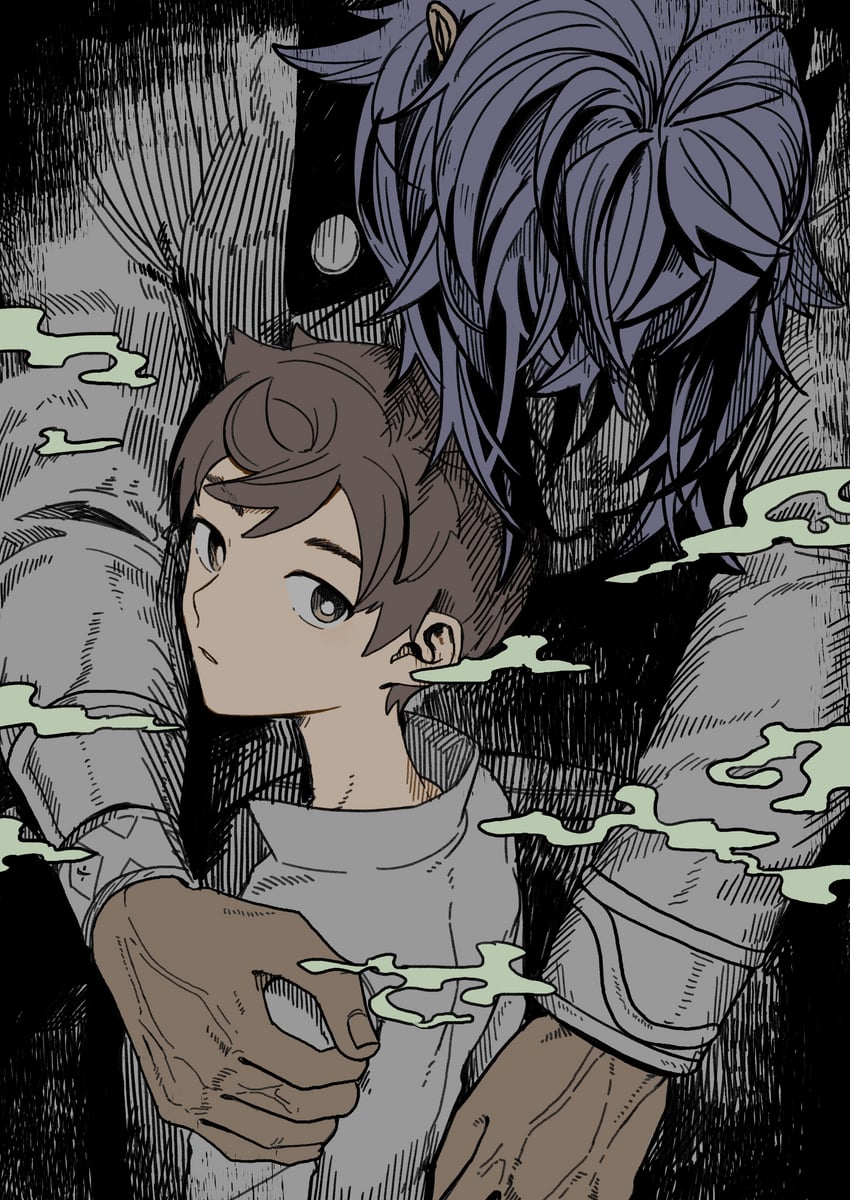 leon and victor (pokemon and 1 more) drawn by mmm3sushi