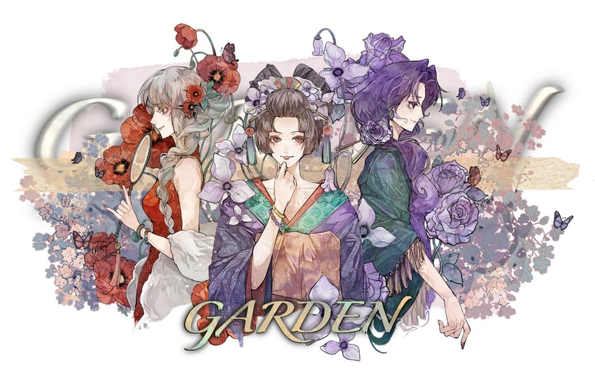 coquelic, garofano, and sumire (path to nowhere) drawn by siyuanzi