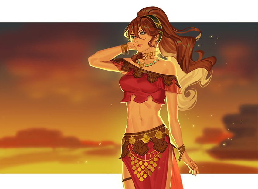 primrose azelhart (octopath traveler and 1 more) drawn by mella
