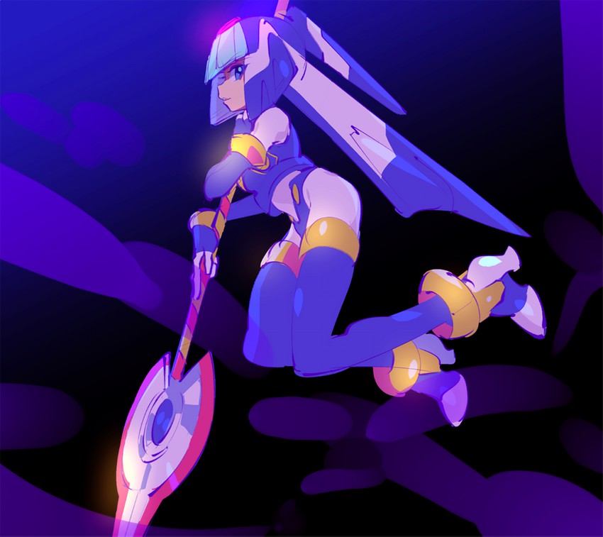 fairy leviathan (mega man and 1 more) drawn by kon_(kin219)