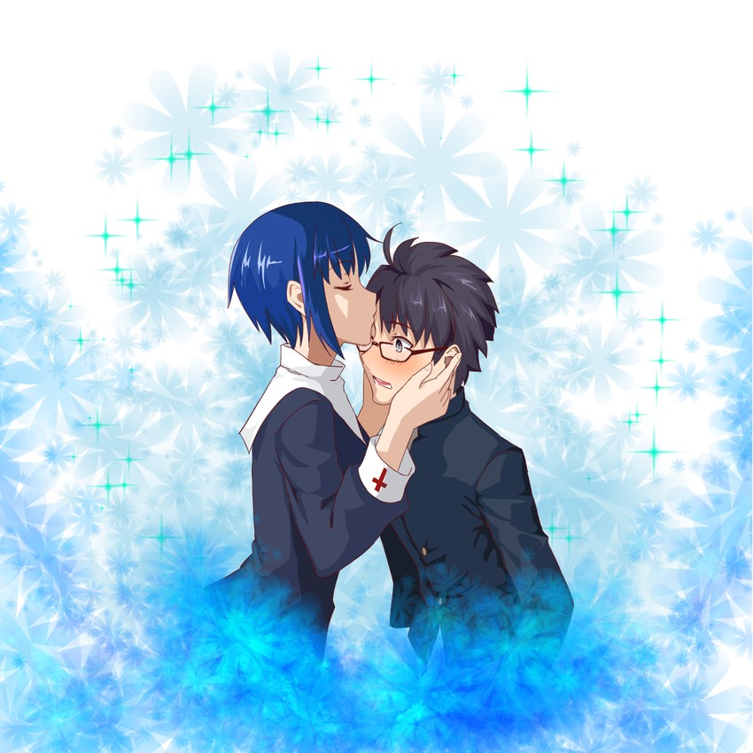ciel and tohno shiki (tsukihime) drawn by axia-chan
