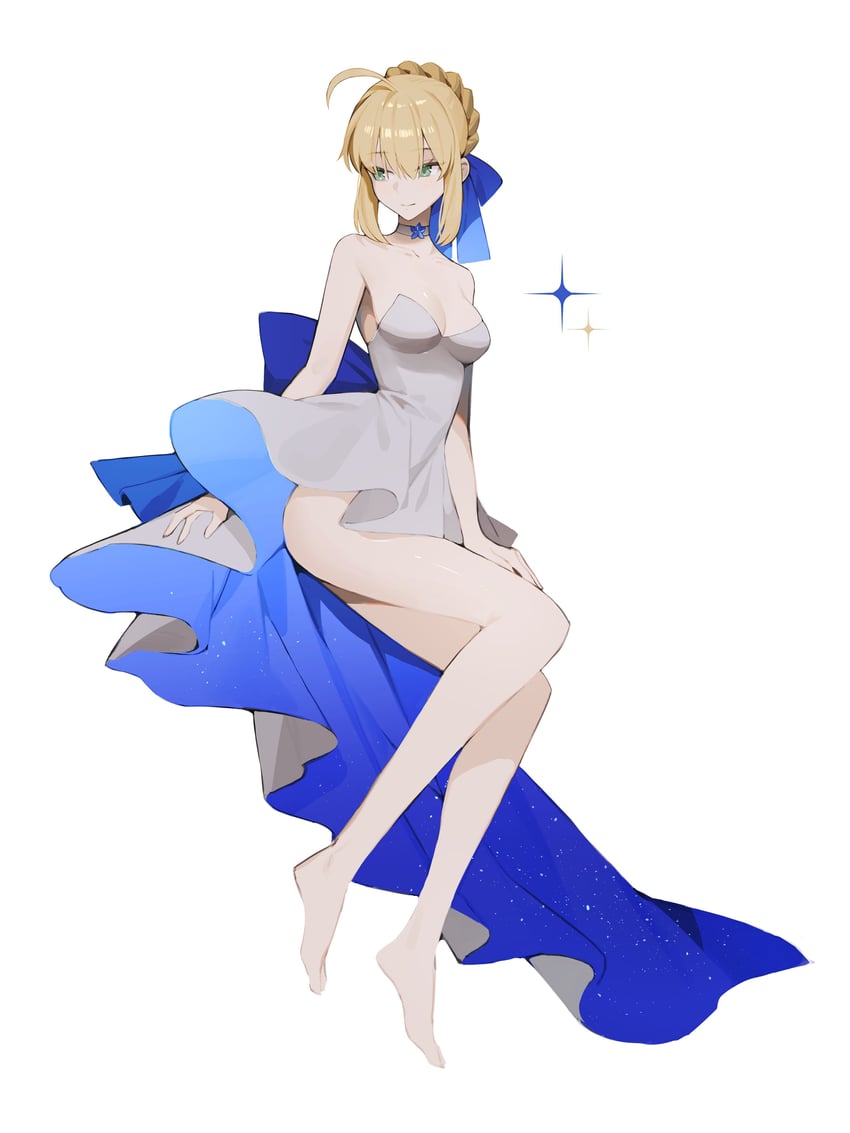 artoria pendragon and saber (fate and 1 more) drawn by seizou_hidzuke