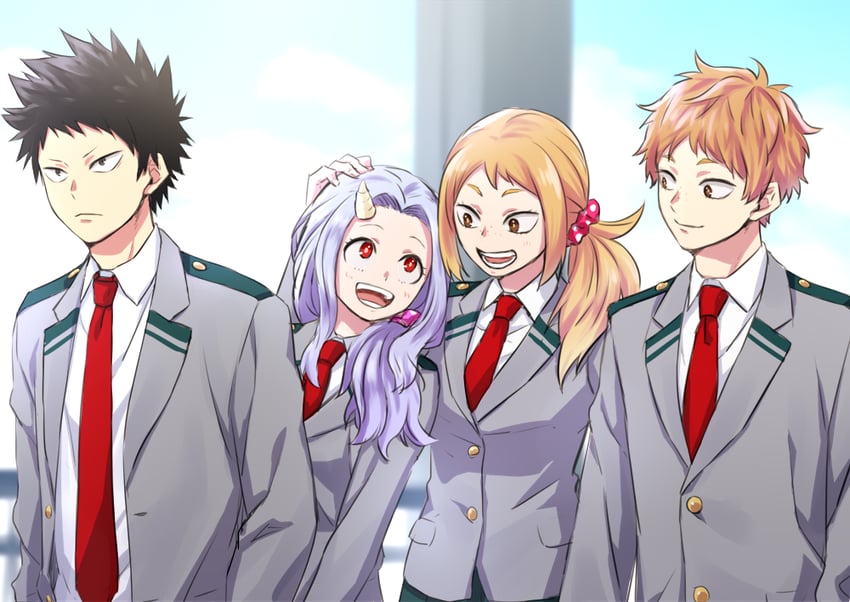 eri, izumi kota, shimano katsuma, and shimano mahoro (boku no hero academia) drawn by m_(yamaido)
