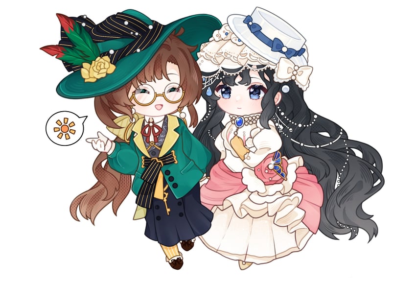 isolde and kakania (reverse:1999) drawn by yuwan_(ogan_39)