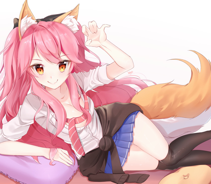 tamamo and tamamo jk (fate and 3 more) drawn by kayo_(skc08049)