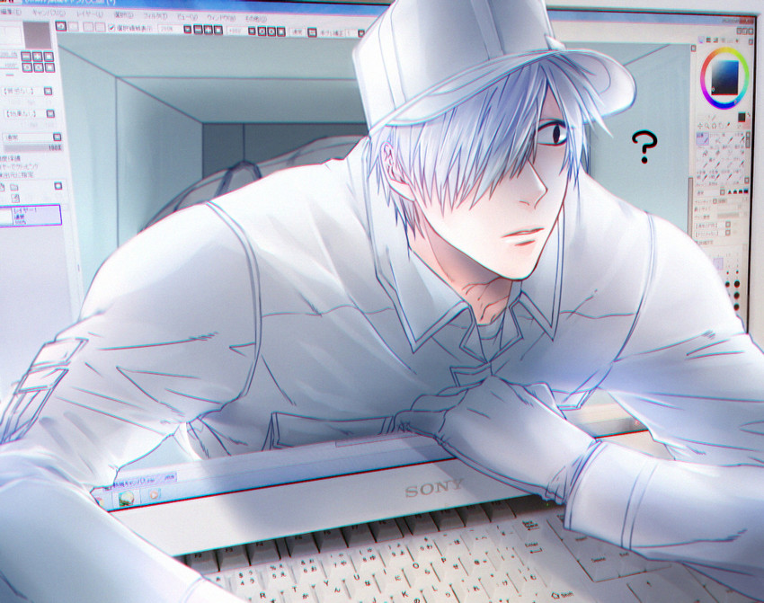 white blood cell and u-1146 (hataraku saibou and 1 more) drawn by bou_(maimoca501)