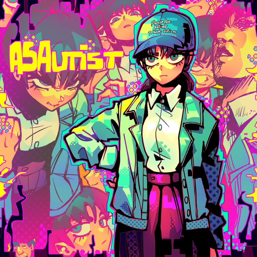 yoru and mitaka asa (chainsaw man) drawn by alpharecdyt