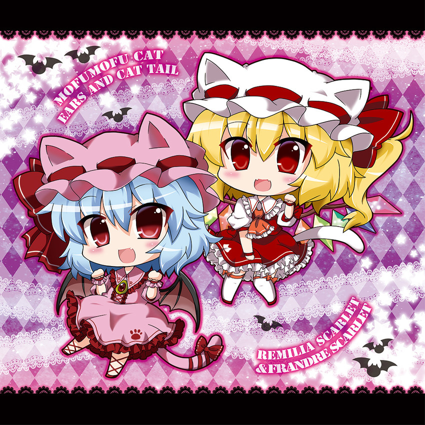 remilia scarlet and flandre scarlet (touhou) drawn by noai_nioshi