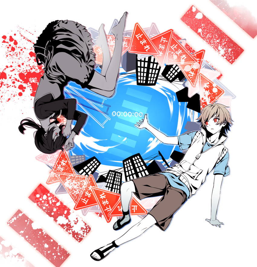 amamiya hibiya and asahina hiyori (kagerou project and 1 more) drawn by mery_(yangmalgage)