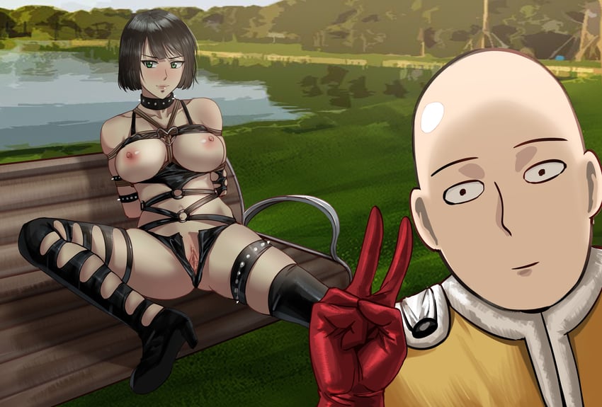 fubuki, saitama, and kaijin hime do-s (one-punch man) drawn by wwwwumu