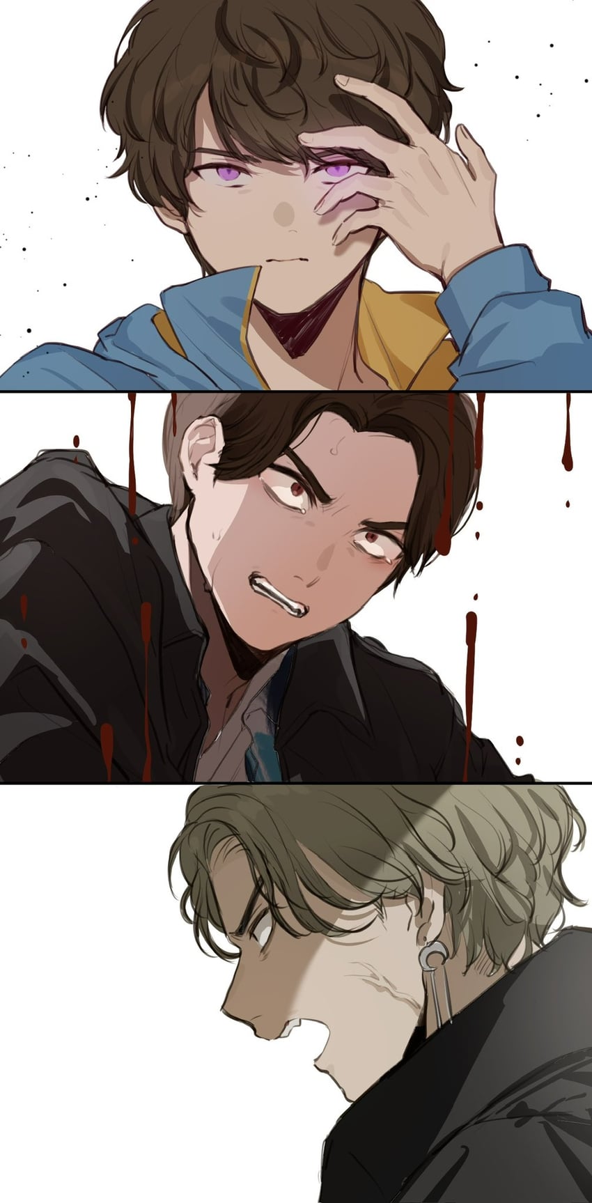 inoue shouma, karakida hanto, and lakia amarga (kamen rider and 1 more) drawn by banana_r18