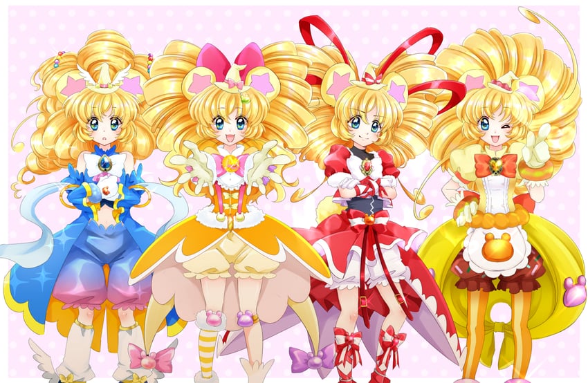 mofurun and cure mofurun (precure and 1 more) drawn by komanana320