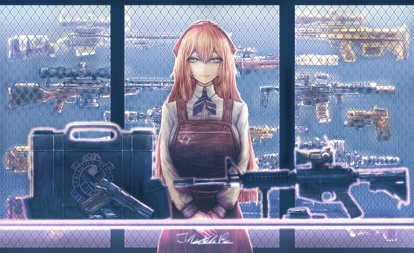springfield (girls' frontline and 2 more) drawn by jhands_onpc