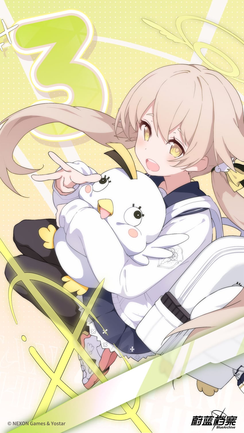hifumi and peroro (blue archive) drawn by youguo_naberu