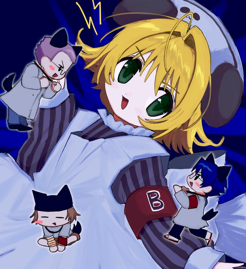 piyoko, ky schweitzer, coo erhard, and rik heisenberg (di gi charat) drawn by pepeppepe101