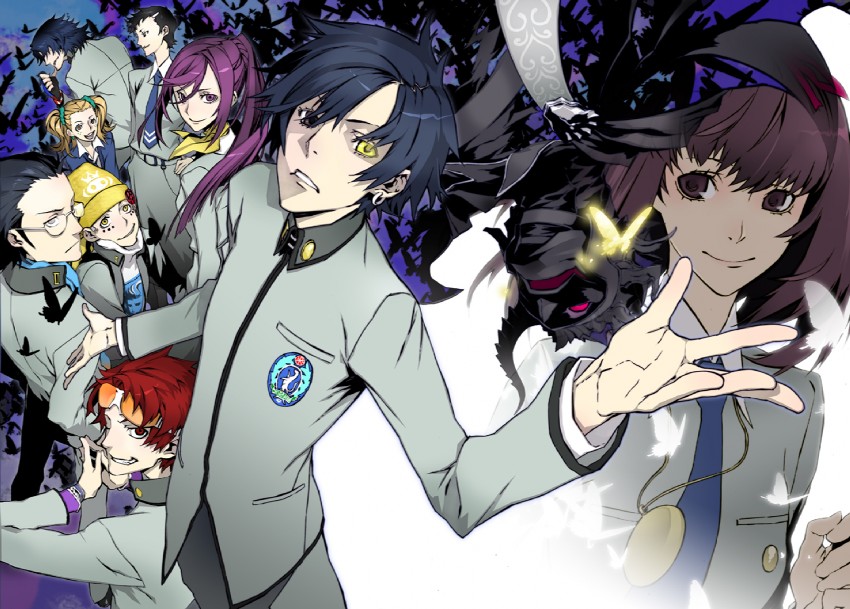 toudou naoya, sonomura maki, kirishima eriko, ayase yuka, nanjou kei, and 5 more (persona and 1 more) drawn by miwa_shirow