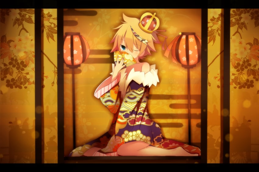 kagamine len (vocaloid and 1 more) drawn by meranoreuka_(naokentak)