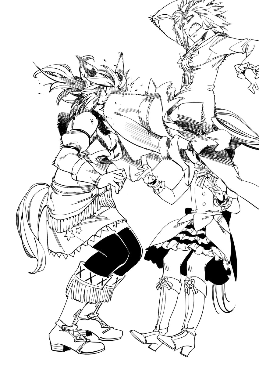 seiun sky, taiki shuttle, and nishino flower (umamusume) drawn by ruukii_drift