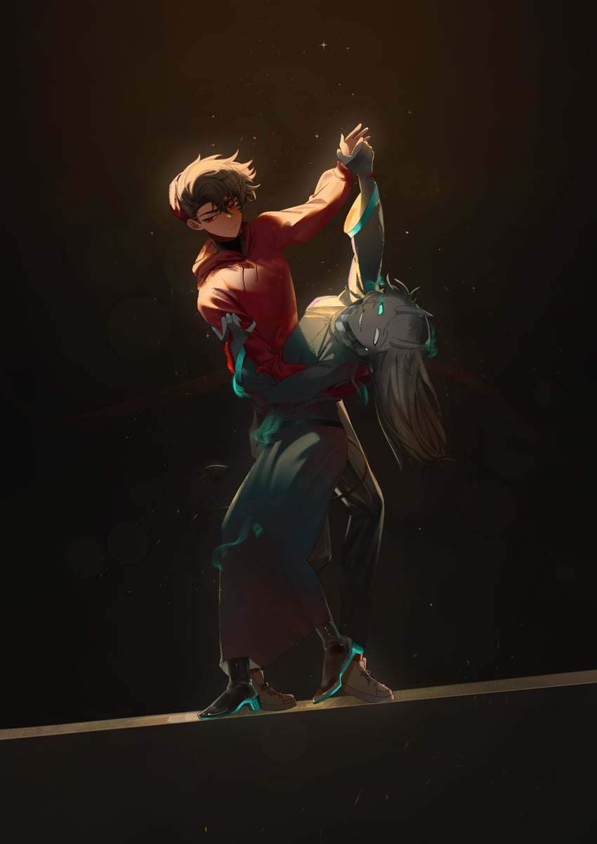 badboyhalo and skeppy (minecraft youtube and 2 more) drawn by cihuabinggan