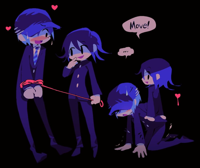 oma kokichi and saihara shuichi (danganronpa and 1 more) drawn by habz