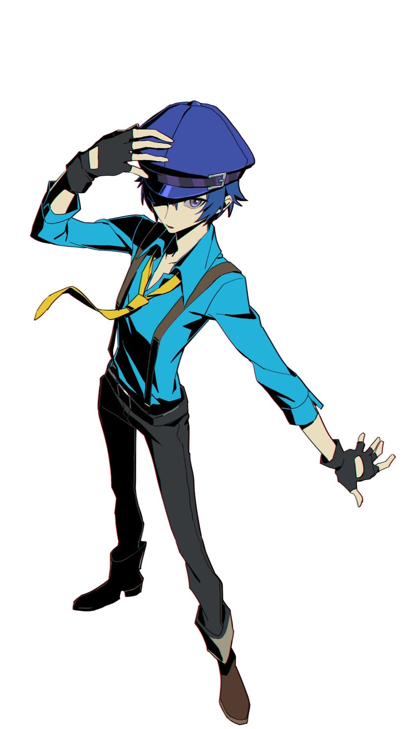 shirogane naoto (persona and 3 more) drawn by yiguanli123